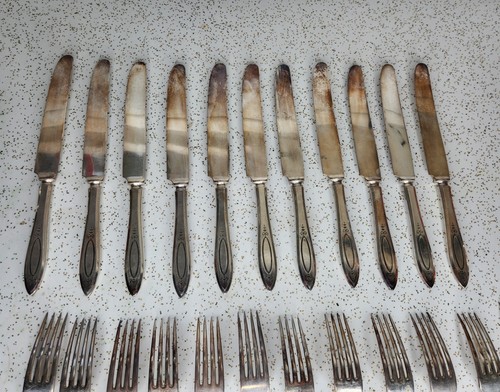 ADAM By 1917 Oneida Community - Lot Of 23 Glossy Silver Plate Flatware Pieces - Picture 11 of 12
