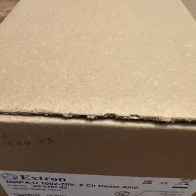 Extron NetPA U 1002-70V 2-Channel Dante Amp Power Amplifier