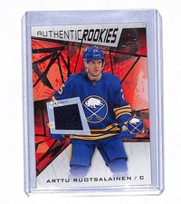 2021-22 Upper Deck SP Game Used Arttu Ruotsalainen Rookie Jersey Card Sabres 