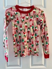 Hanna Andersson Pink Holiday Gnome Pajama Top Size 12