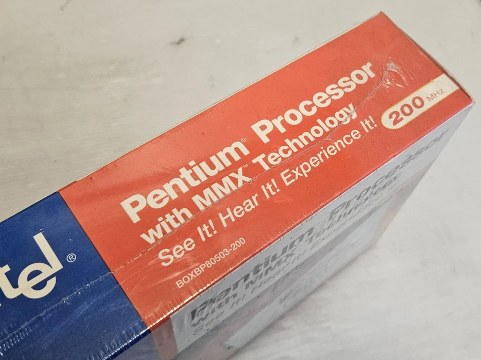 Intel Pentium MMX 200MHz, Socket 7, SUPER RARE, BOXED CPU NEVER USED SEALED PACK - Image 3 of 4