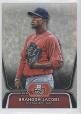 2012 Bowman Platinum Prospects Refractor Brandon Jacobs #BPP72 1i3
