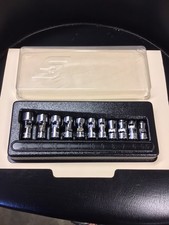 Snap On 11pc 1/4” 6 Point Metric Swivel Socket Set