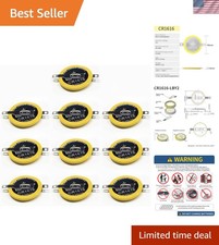 10-Pack CR1616 Lithium Batteries with Solder Tabs for Gameboy Cartridge Power