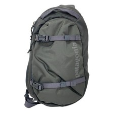 Borsa a tracolla Patagonia grigia nylon tracolla imbracatura zaino usata buona