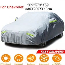 Full Car Cover Outdoor Waterproof Snow Rain Dust UV Protection For Chevrolet Car