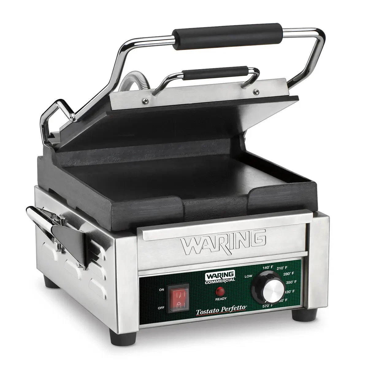 Waring WFG150 9.75in x 9.25in Flat Sandwich Panini Grill 120v