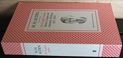 English Auden: Poems, Essays and Dramatic Writings, 1 by Auden, W. H. 0571115020