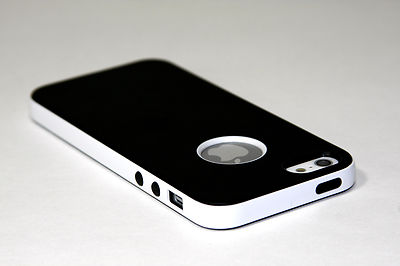 Black UltraThinTPU Rubber Matte Soft Polished Bumper case cover for iPhone 5S SE