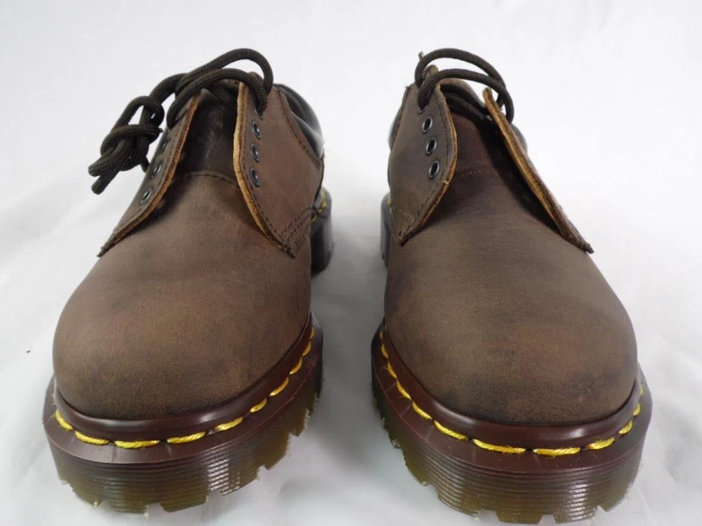 DR MARTENS 8053 GAUCHO BARK BROWN GREASY LEATHER PADDED MIE