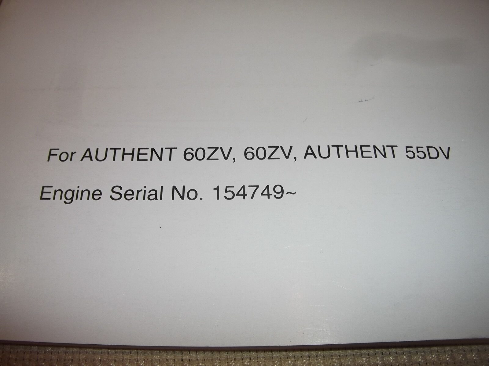 KAWASAKI ISUZU BB6BG1T ENGINE FOR 60ZV WHEEL LOADER PARTS CATALOG BOOK