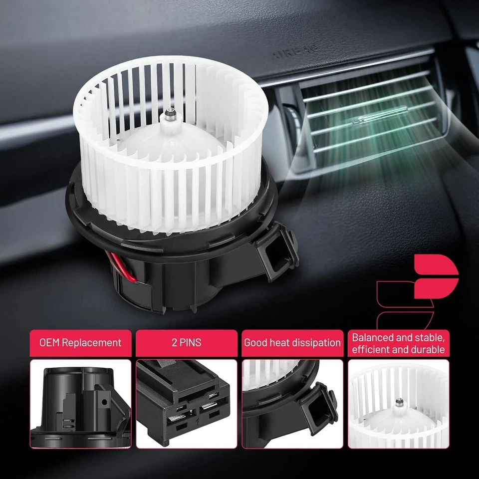 Ventilador de motor soplador calentador de aire acondicionado para Mercedes-Benz C250 C300 C350 E200 E350 AMG CLS400 Foto 4 de 4