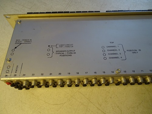 SWITCHCRAFT Lautsprecher Selector Model 632 4A 24 Ins & Outs RAR VINTAGE - Bild 10 von 21