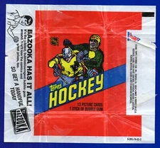 HOCKEY WRAPPER 1981-82 TOPPS BAZOOKA GUM
