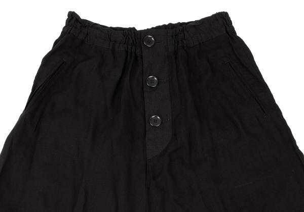 NILoS COTTON SATIN BACK CROTCH PANTS 炭黒2 Sekino Cropped Pants 2.0 – Kidoriman