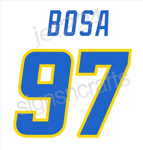 Los Angeles Chargers STICKER DECAL 2024 Herbert Bosa Perryman Mack James Samuel+ - Picture 2 of 33