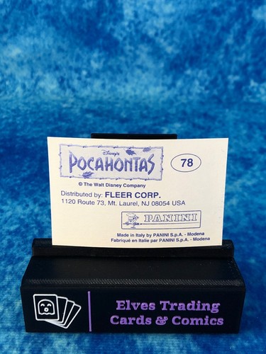 Pocahontas SINGLE Non-Sport Album Sticker by Panini 1995 - Picture 120 of 368
