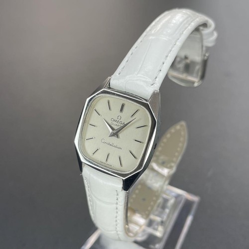 OMEGA Constellation Watch Octagon Silver Dial 23mm Ladies Antique Working - Picture 3 of 24