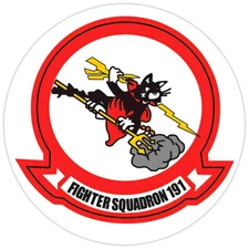 VF-191 'Satan's Kittens' Bumper Sticker Military Vinyl Soldier Decal 5"