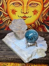 Stunning Moonstone Crystal Slab 165x115mm 412g - Display, Altar, Charging