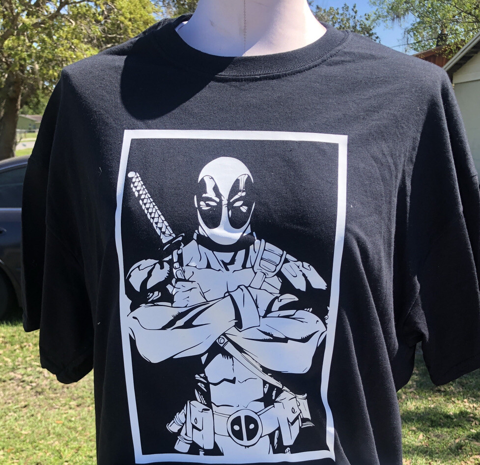 ALTRA T shirt Deadpool nuova X men " S M L XL"