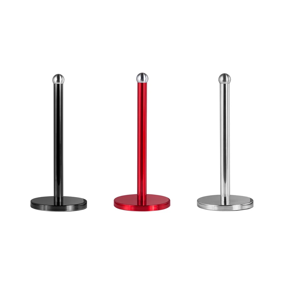 INNOTECK Kitchen Roll Holder Paper Towel Holder Red Black Chrome