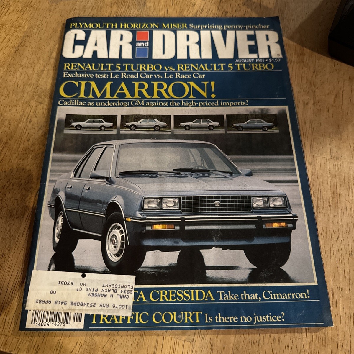 CAR and DRIVER Magazine August 1981 | eBay