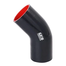 LokoCar Silicone Elbow Coupler Bend Hose 3" to 3" Turbo Joiner Pipe 45° Black