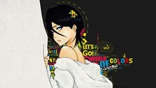 Anime bleach kuchiki rukia typography girls women Playmat Gaming Mat Desk