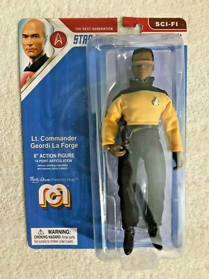 MEGO LT COMMANDER GEORDI LAFORGE 8 INCH FIGURE STAR TREK THE NEXT