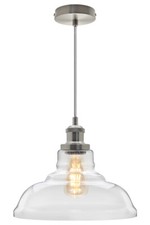 Vintage Glass Shade Chandelier Pendant Ceiling Pub Restaurant Diner Light H3021