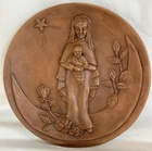 Vintage 1981 Frankoma Pottery “The Rose Madonna” Signed By Grace Lee Frank