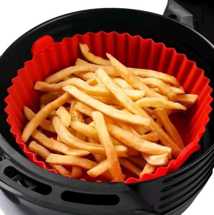 Air Fryer Pot Air Fryer Basket Linings Non-Stick Safe Silicone Oven Baking Tray Air Fryer Pot Air Fryer Basket Linings Non-Stick Safe Silicone Oven Baking Tray