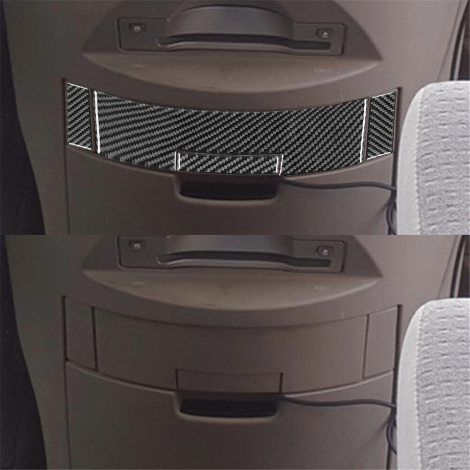 4 накладки на центральную пепельницу из углеродного волокна для Nissan Quest 2004-2006 тип A - Изображение 3 из 4