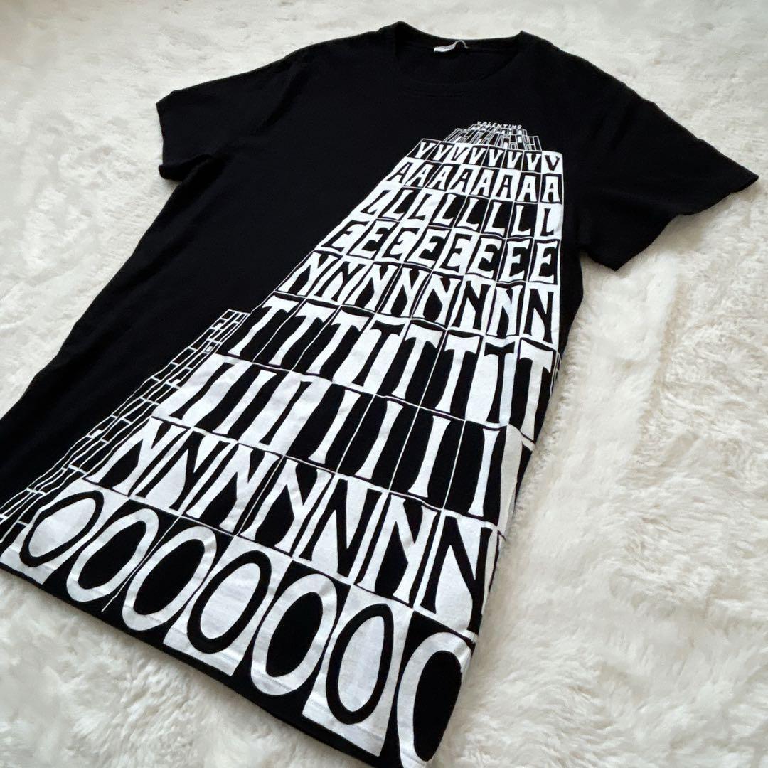 VALENTINO Short sleeve t-shirt rare design Black cotton 100% Good Size L For Men thumbnail 14