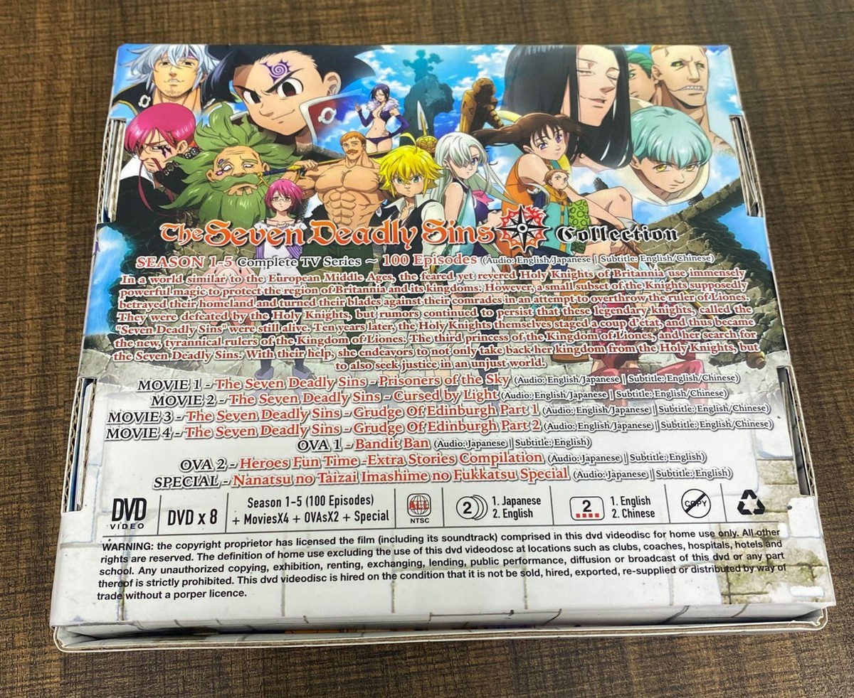 ANIME *ENGLISH DUB* THE SEVEN DEADLY SINS SEA 1-5 VOL.1-100 END