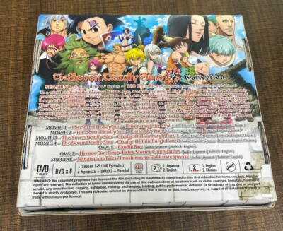 ANIME *ENGLISH DUB* THE SEVEN DEADLY SINS SEA 1-5 VOL.1-100 END