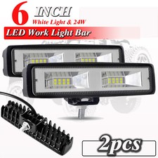 Pair 6 Led Work Light Bar Flood Beam Driving Fog Lamp For Jeep Suv Utv Off-road Pair 6 Led Work Light Bar Flood Beam Driving Fog Lamp For Jeep Suv Utv Off-road
