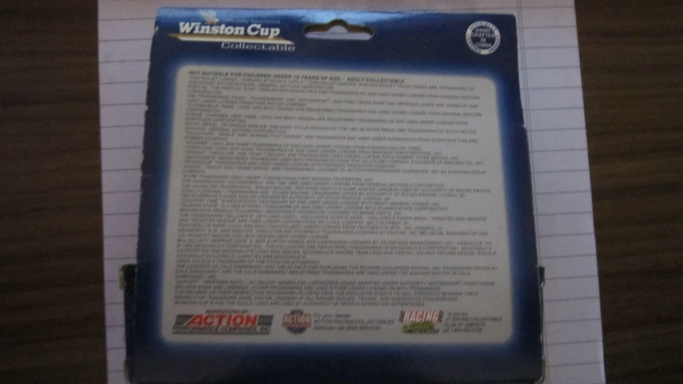 ACTION RACING PLATINUM SERIES, Edizione Limitata 1995, W/ Skyboxtrading Card - Immagine 2 di 2