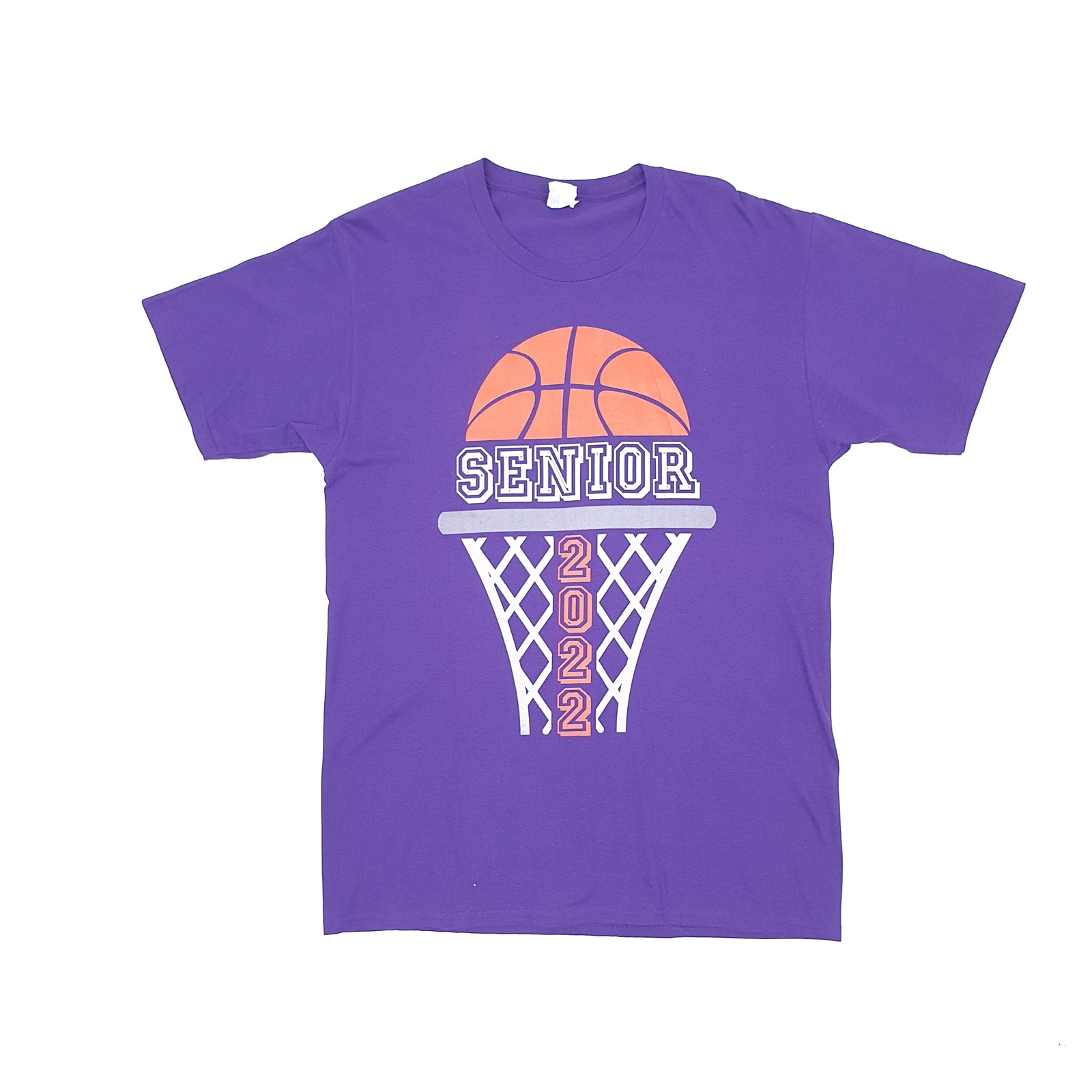 PORT & COMPANY Purple T Shirt Tee USA Basketball Short Sleeve Mens M