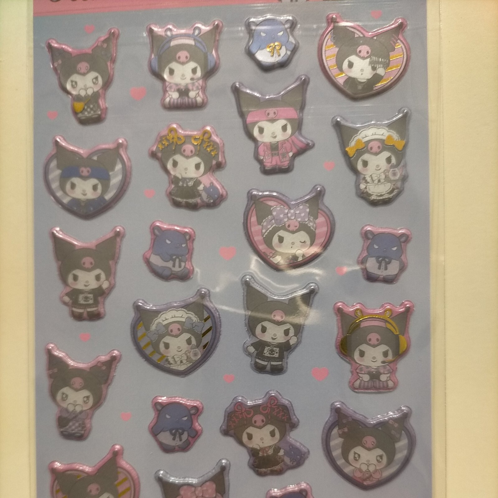 Sanrio Kuromi sticker sheet NEW glossy eBay