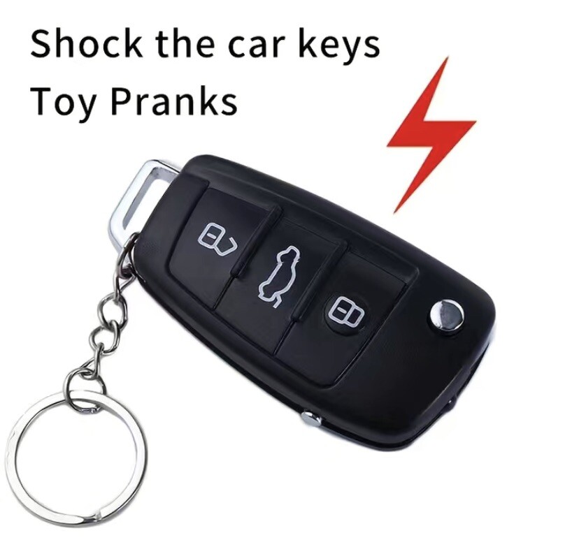 1x electric shock novelty practical joke prank key fob car keys eBay