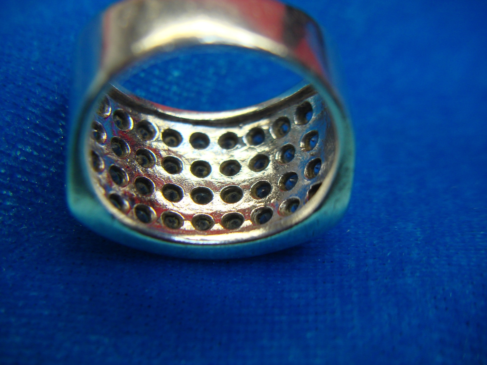 WELL MADE SOLID STERLING SILVER RING WITH 36 SPAR… - image 7