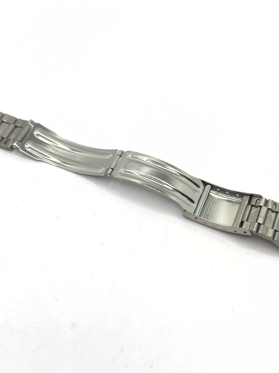 Seiko NOS Vintage E1020 16mm Stainless Steel Watch A638-5000