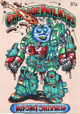 GPK ARTWORK, 12 X 17 INCH INK PENS, TRANSFORMER,retro look,topps, HAND DRAWN