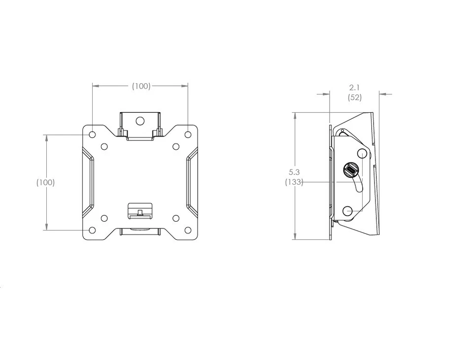 TV Wall Mount Bracket OS50T TV's up to 50 22.7kgs with Tilt - OmniMount 13"-37" - Image 3 of 4