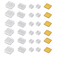 30 PCS Raspberry Pi 4 Heatsink Kit with Thermal Conductive Adhesive Tape, Alumin