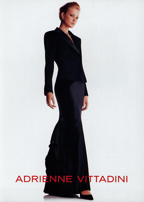 ADRIENNE VITTADINI magazine AD #021 SHARON VAN DER KNAAP 2002 2 PGS