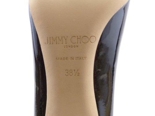 Jimmy Choo 'Esme' 85 Black Patent Leather ~ UK 5.5 / EU 38.5 / US 8.5 - Picture 10 of 12