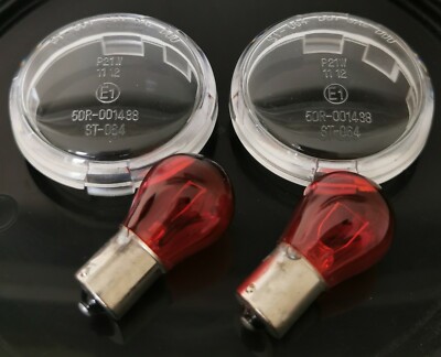 Weisse Blinker Gläser Harley Davidson Sportster Dyna Glide clear signal lenses